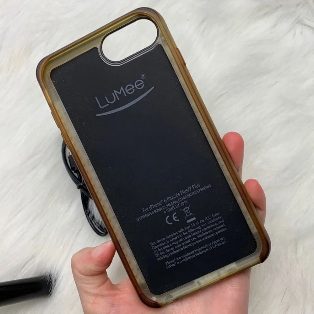 Lumee Black Ring Light IPhone 7/8+ Case